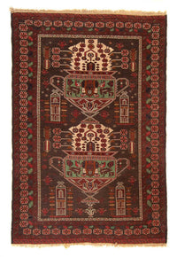 Alfombra Kelim - Oriental - 179 x 130 cm - marrón