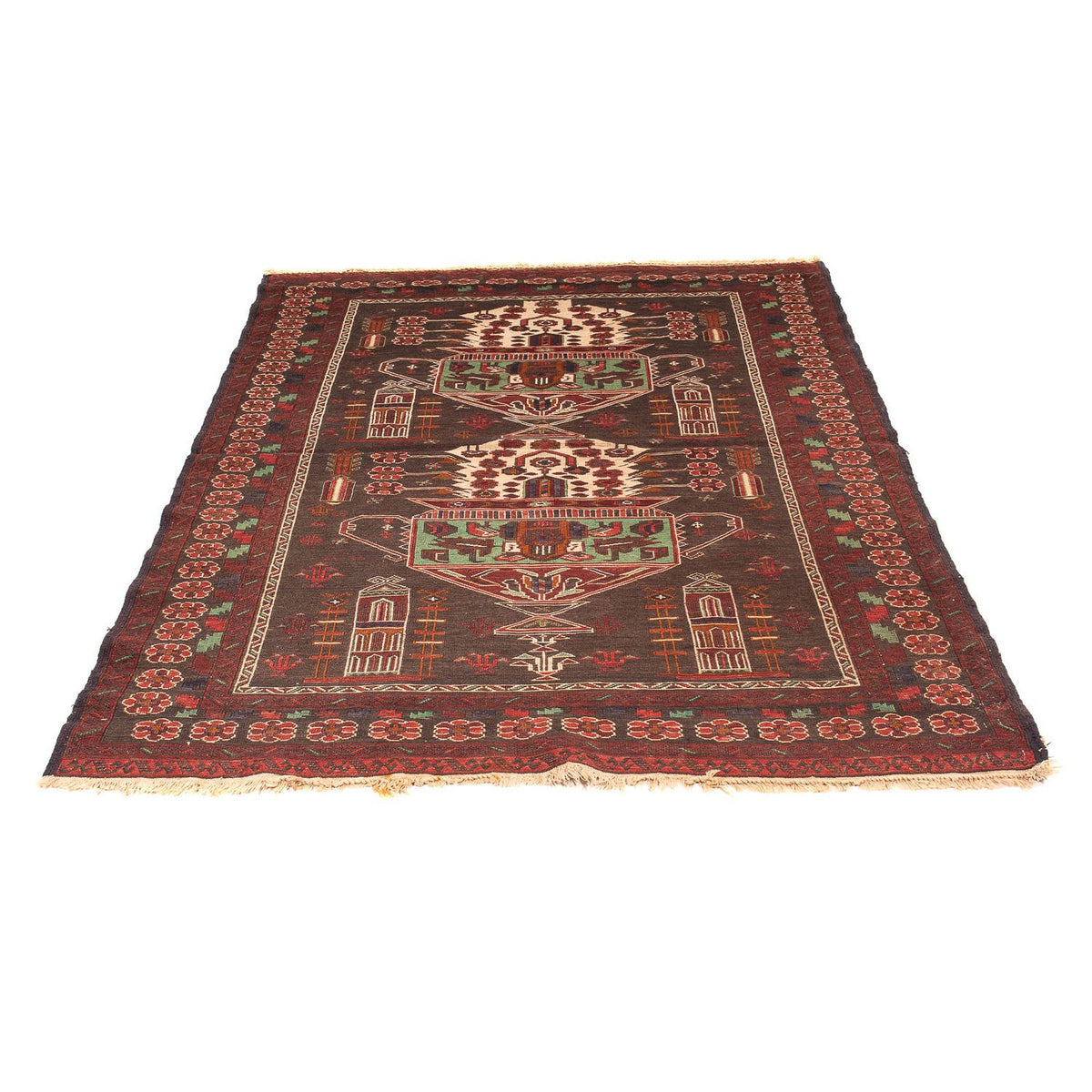 Alfombra Kelim - Oriental - 179 x 130 cm - marrón