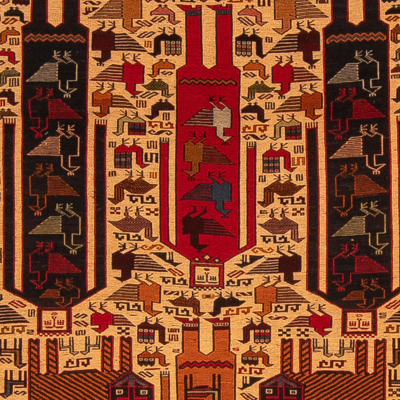 Alfombra Kelim - Oriental - 197 x 129 cm - marrón claro