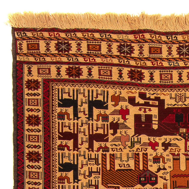 Alfombra Kelim - Oriental - 197 x 129 cm - marrón claro