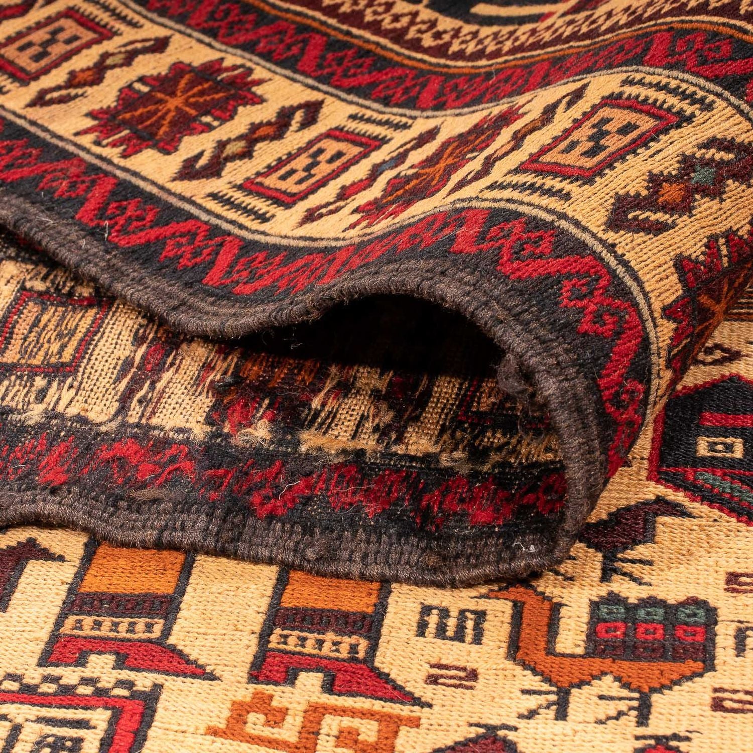 Alfombra Kelim - Oriental - 197 x 129 cm - marrón claro