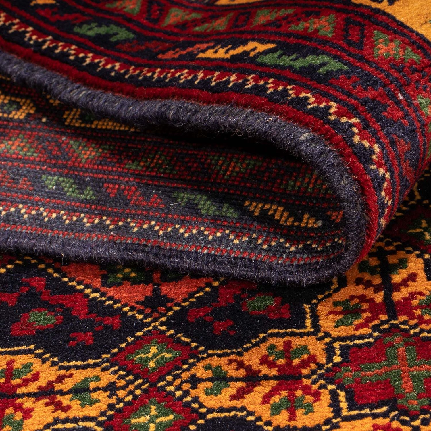 Alfombra de pasillo Alfombra afgana - Bukhara - 208 x 90 cm - multicolor