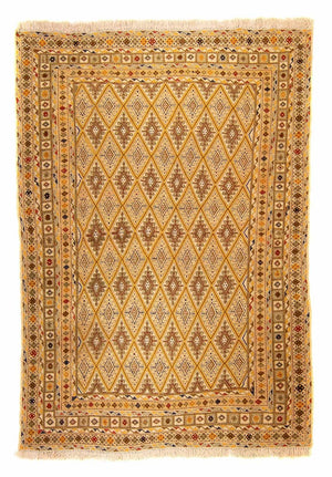 Alfombra Kelim - Oriental - 190 x 148 cm - marrón claro