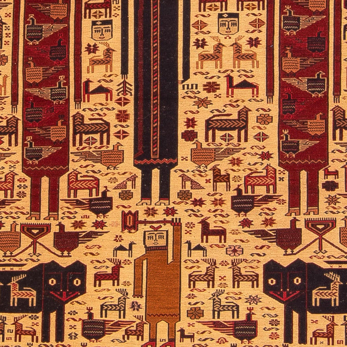 Alfombra Kelim - Oriental - 194 x 124 cm - marrón claro