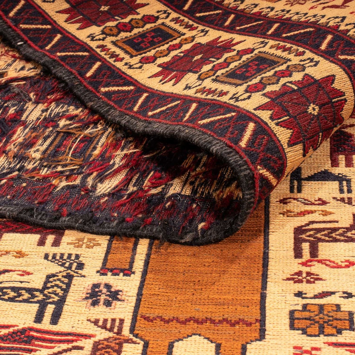 Alfombra Kelim - Oriental - 194 x 124 cm - marrón claro