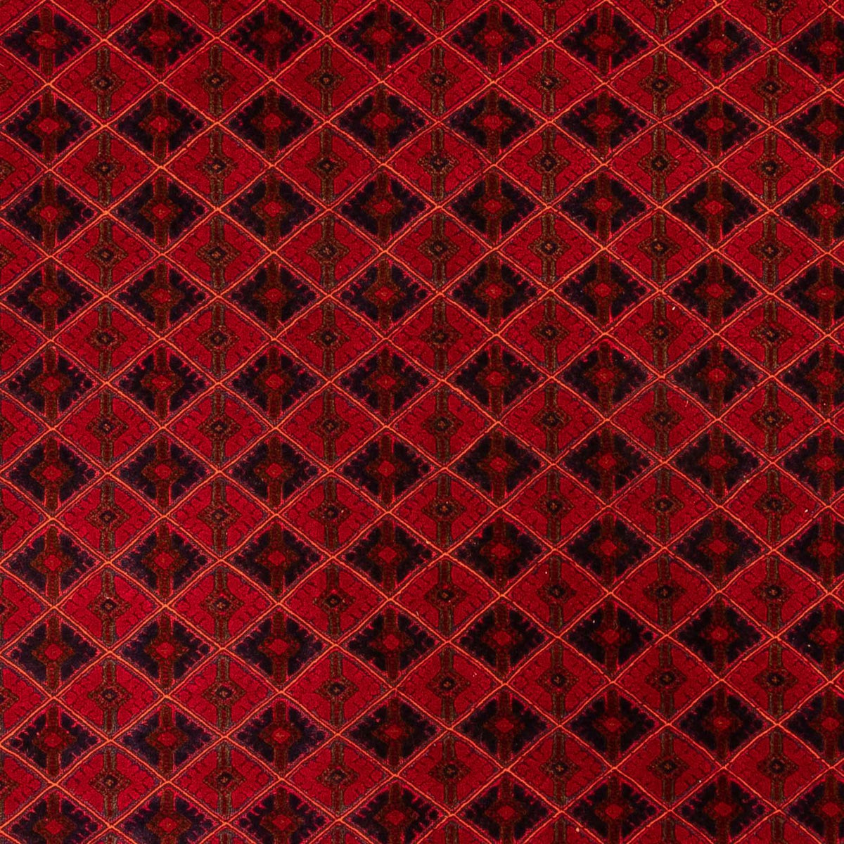 Alfombra afgana - Bukhara - 283 x 208 cm - rojo oscuro