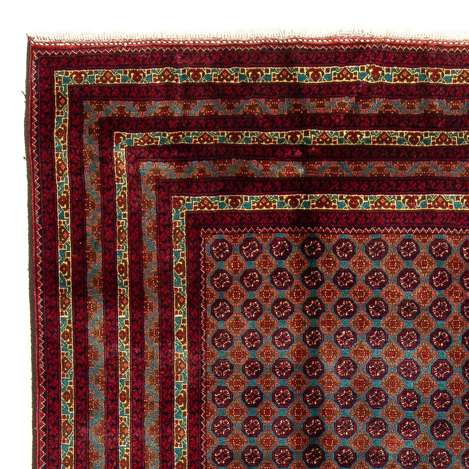 Alfombra afgana - Bukhara - 288 x 198 cm - multicolor