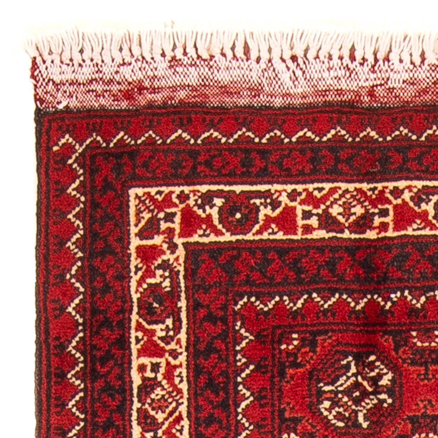Alfombra afgana - 100 x 69 cm - rojo oscuro