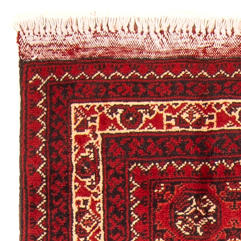 Alfombra afgana - 100 x 69 cm - rojo oscuro