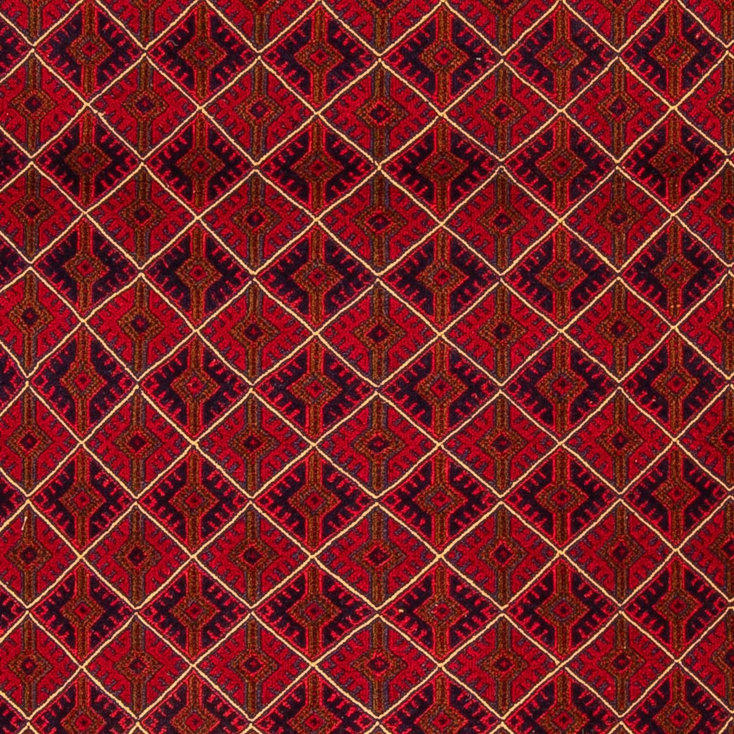 Alfombra Kelim - Oriental - 196 x 136 cm - rojo oscuro