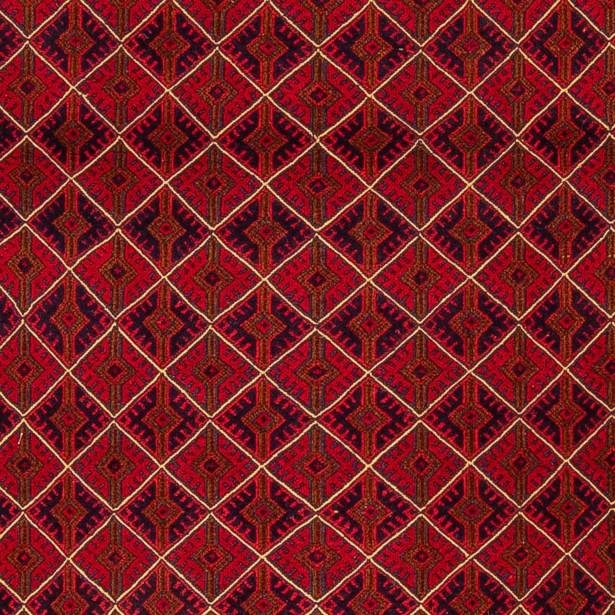 Alfombra Kelim - Oriental - 196 x 136 cm - rojo oscuro