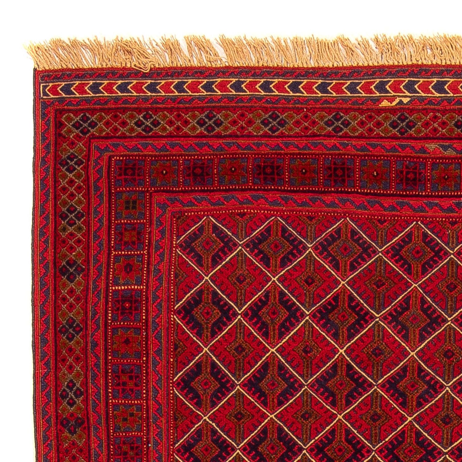 Alfombra Kelim - Oriental - 196 x 136 cm - rojo oscuro