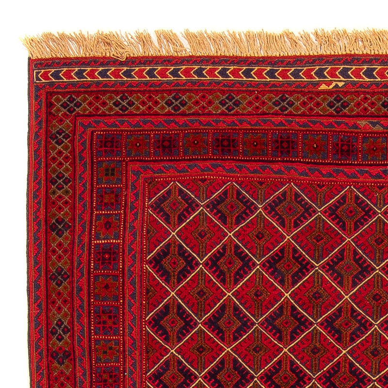 Alfombra Kelim - Oriental - 196 x 136 cm - rojo oscuro