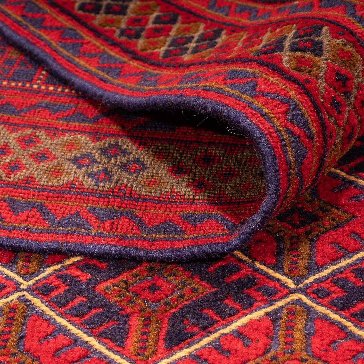 Alfombra Kelim - Oriental - 196 x 136 cm - rojo oscuro