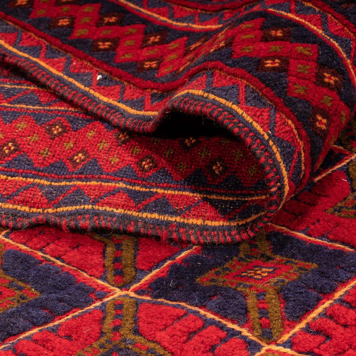 Alfombra Kelim - Oriental - 202 x 153 cm - rojo oscuro