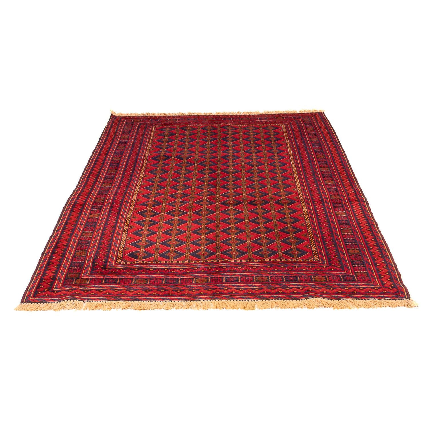 Alfombra Kelim - Oriental - 202 x 153 cm - rojo oscuro