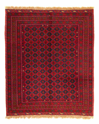 Alfombra Kelim - Oriental cuadrado  - 187 x 158 cm - rojo oscuro