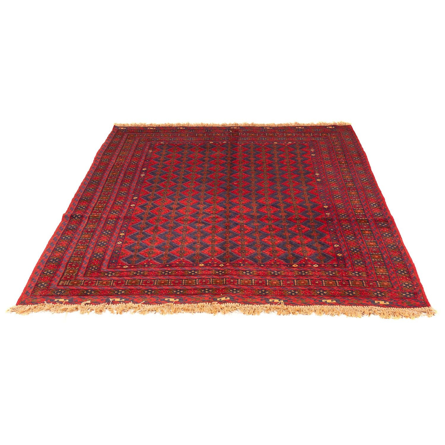 Alfombra Kelim - Oriental cuadrado  - 187 x 158 cm - rojo oscuro