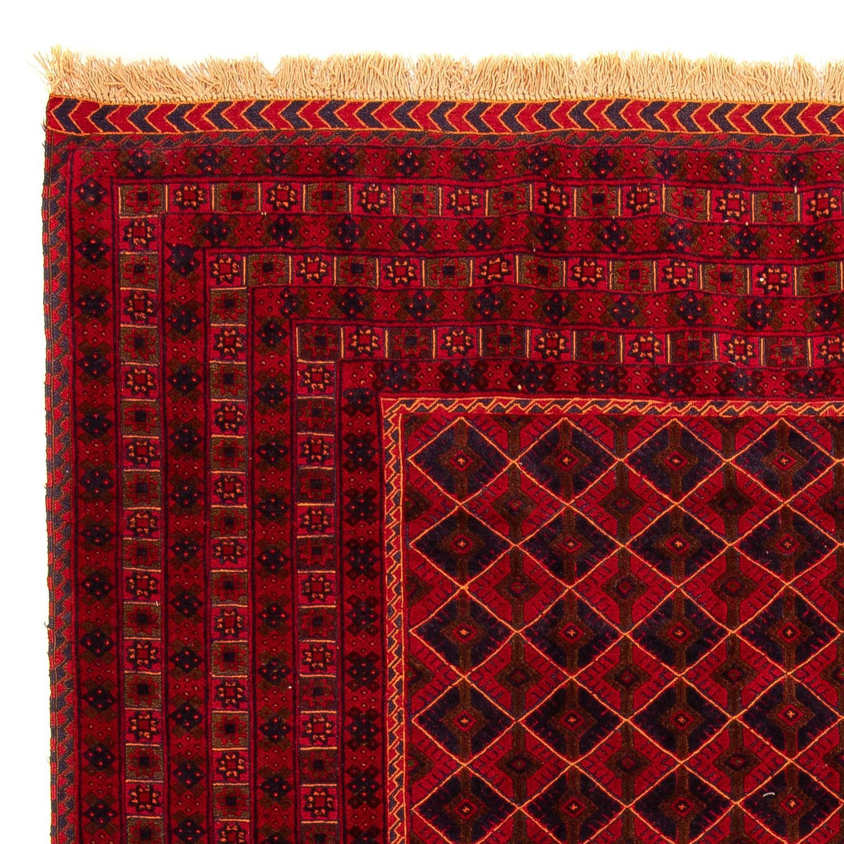 Alfombra Kelim - Oriental - 289 x 205 cm - rojo oscuro