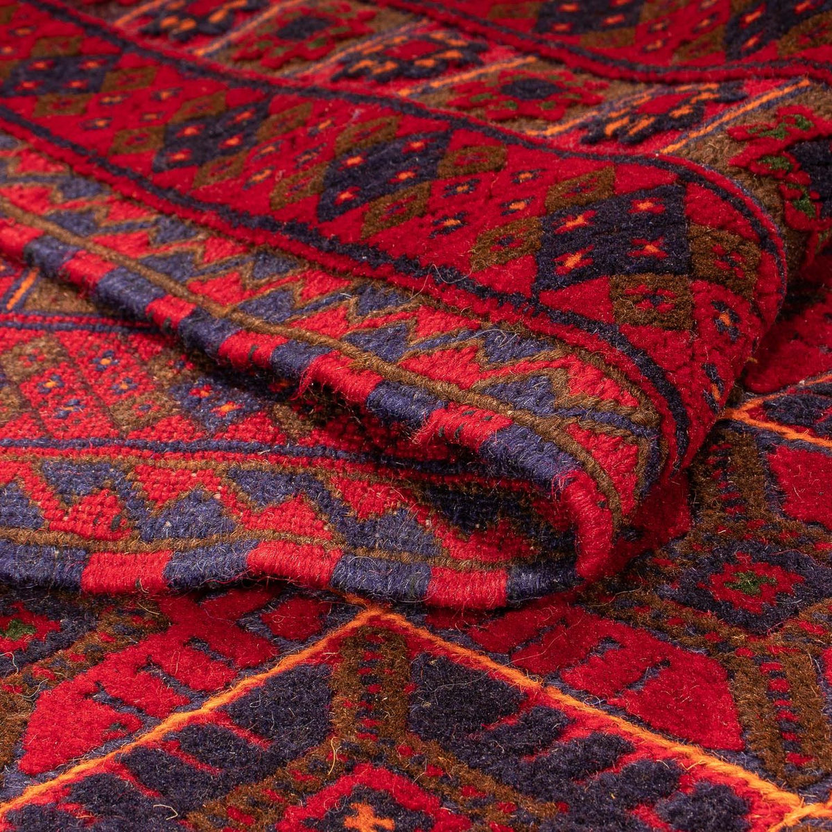 Alfombra Kelim - Oriental - 289 x 205 cm - rojo oscuro