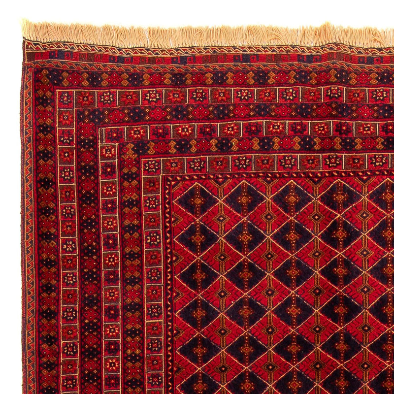 Alfombra Kelim - Oriental - 296 x 196 cm - rojo oscuro