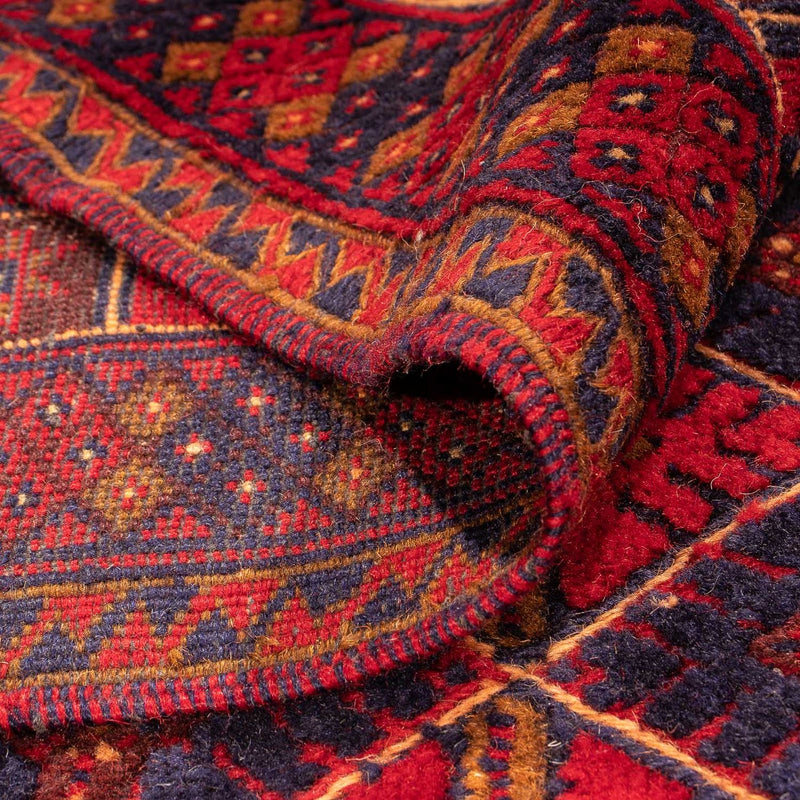 Alfombra Kelim - Oriental - 296 x 196 cm - rojo oscuro