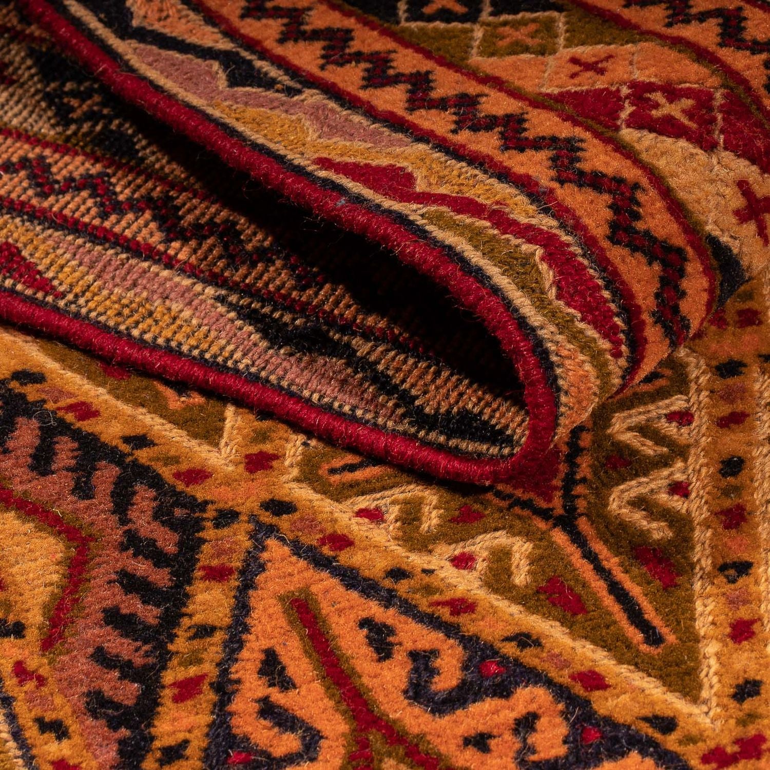 Alfombra de pasillo Alfombra Kelim - Oriental - 194 x 61 cm - marrón