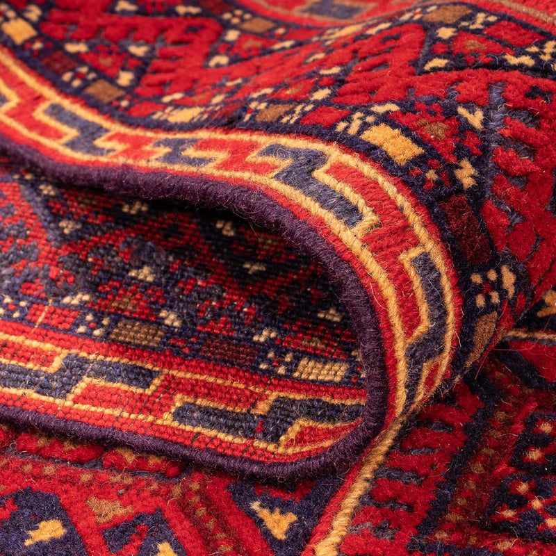 Alfombra de pasillo Alfombra Kelim - Oriental - 279 x 81 cm - rojo oscuro