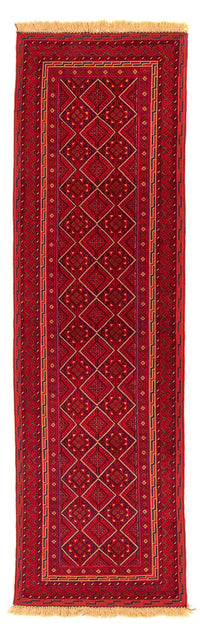 Alfombra de pasillo Alfombra Kelim - Oriental - 280 x 69 cm - rojo oscuro