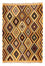 Alfombra Kelim - Splash - 193 x 154 cm - multicolor