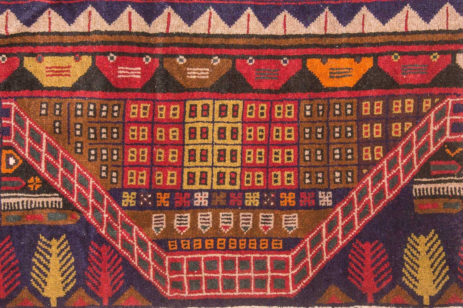 Alfombra Belutsch - 140 x 85 cm - multicolor