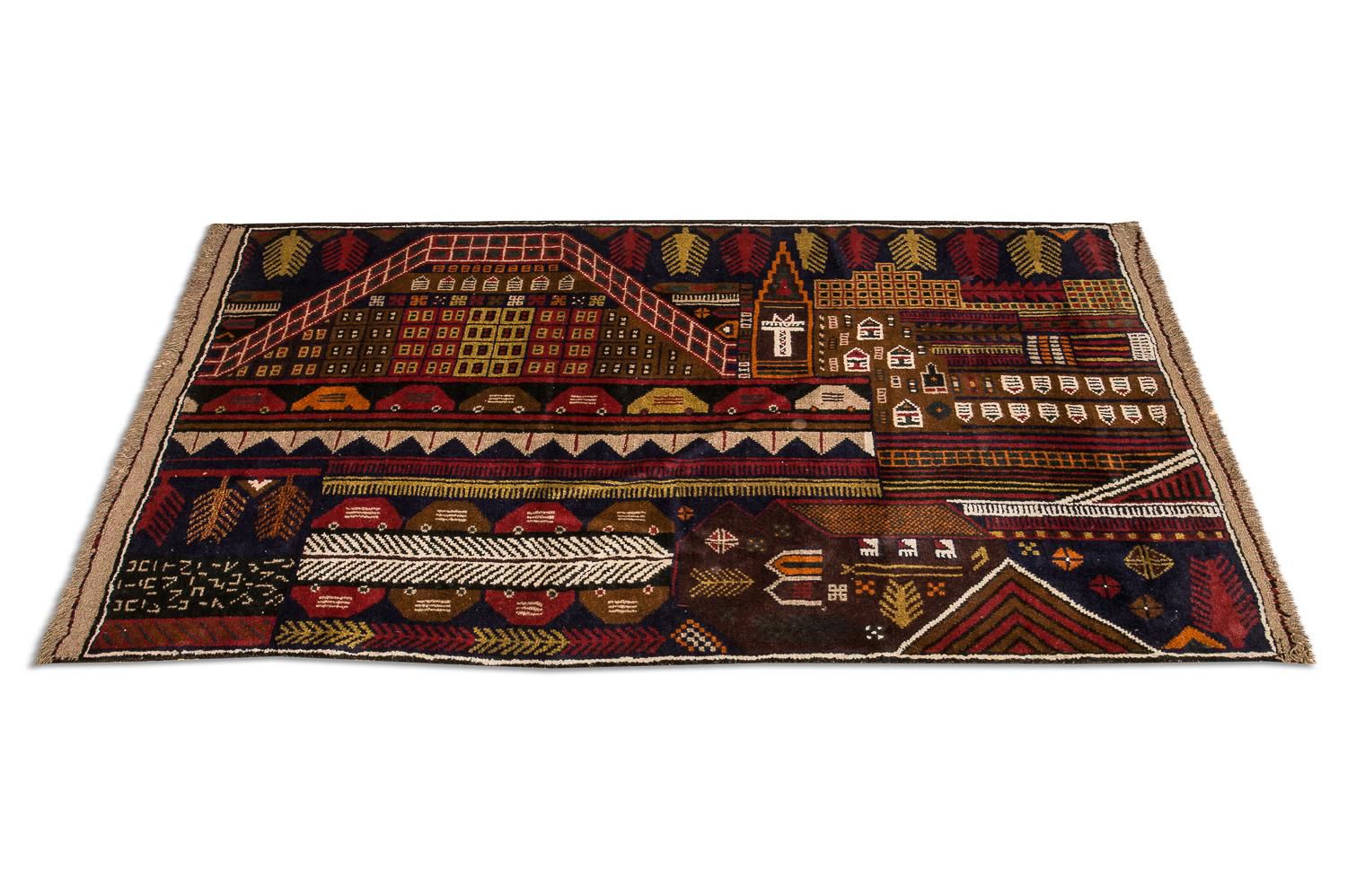 Alfombra Belutsch - 140 x 85 cm - multicolor