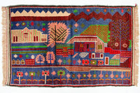 Alfombra Belutsch - 135 x 89 cm - multicolor