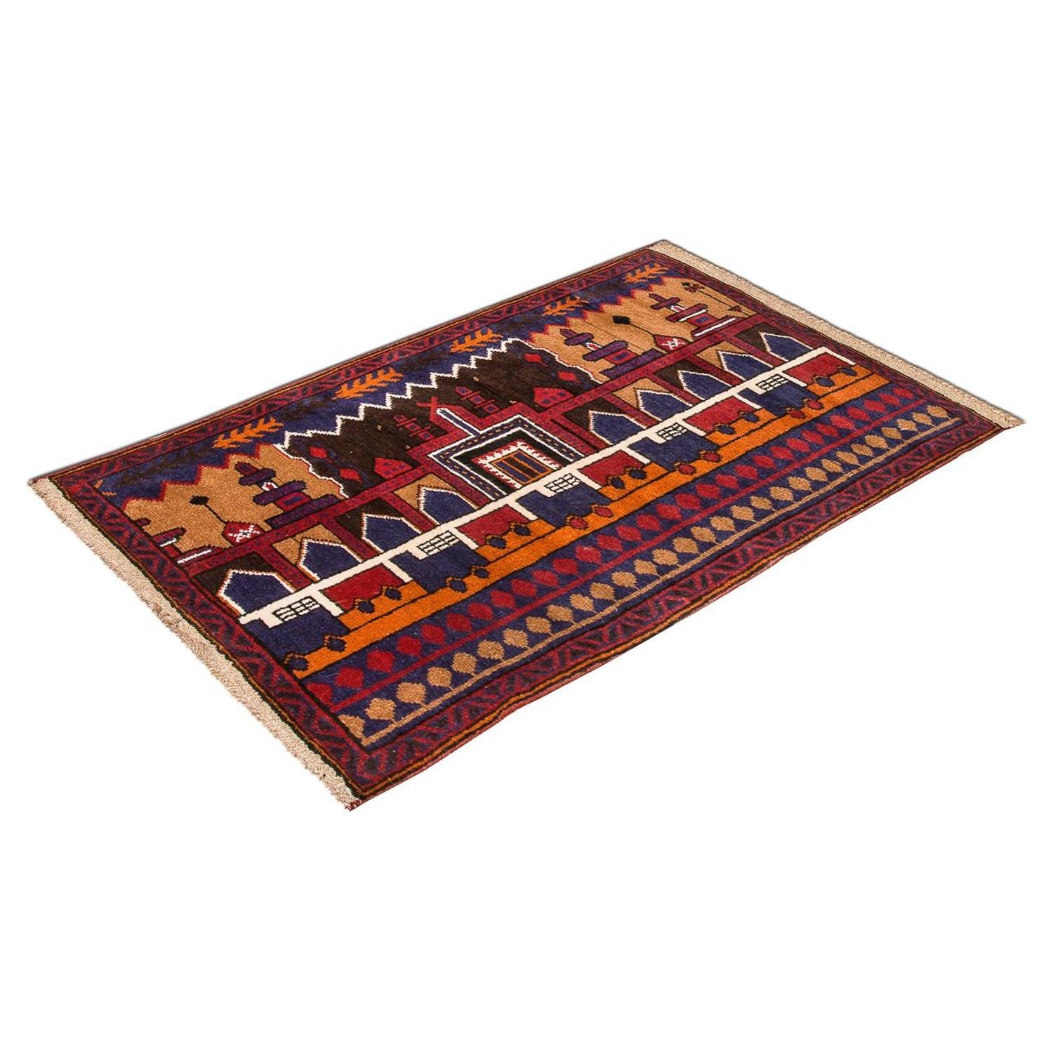 Alfombra Belutsch - 130 x 83 cm - multicolor