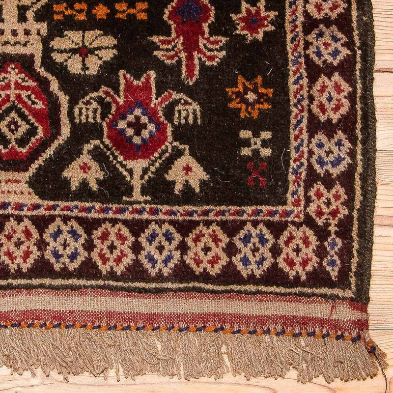 Alfombra Belutsch - 133 x 77 cm - marrón