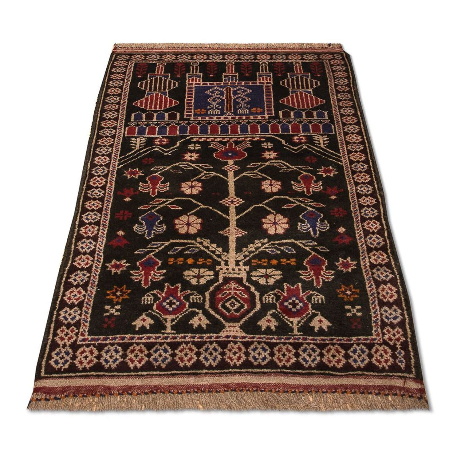 Alfombra Belutsch - 133 x 77 cm - marrón