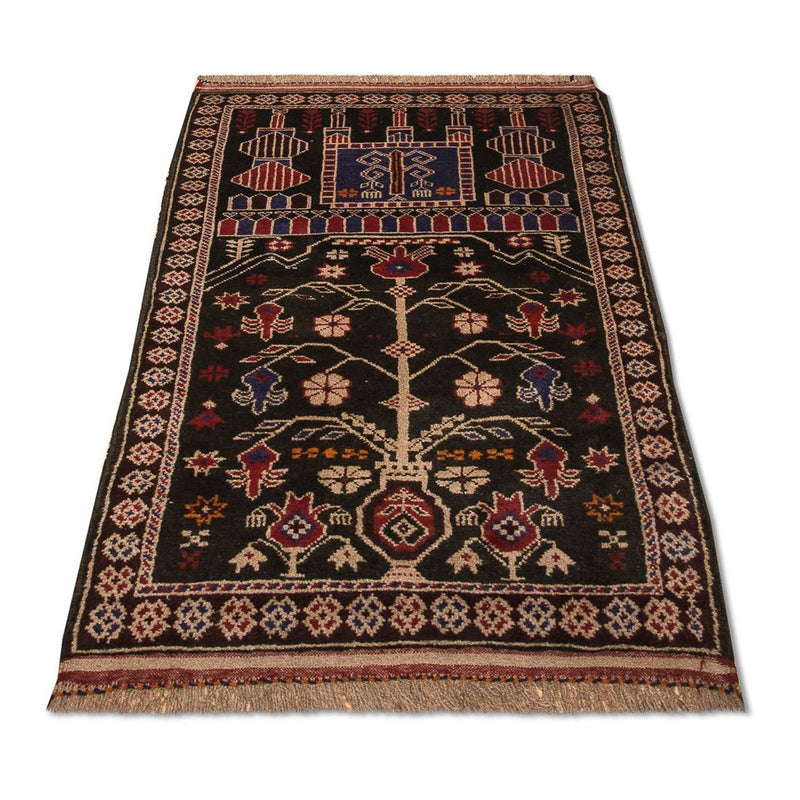 Alfombra Belutsch - 133 x 77 cm - marrón