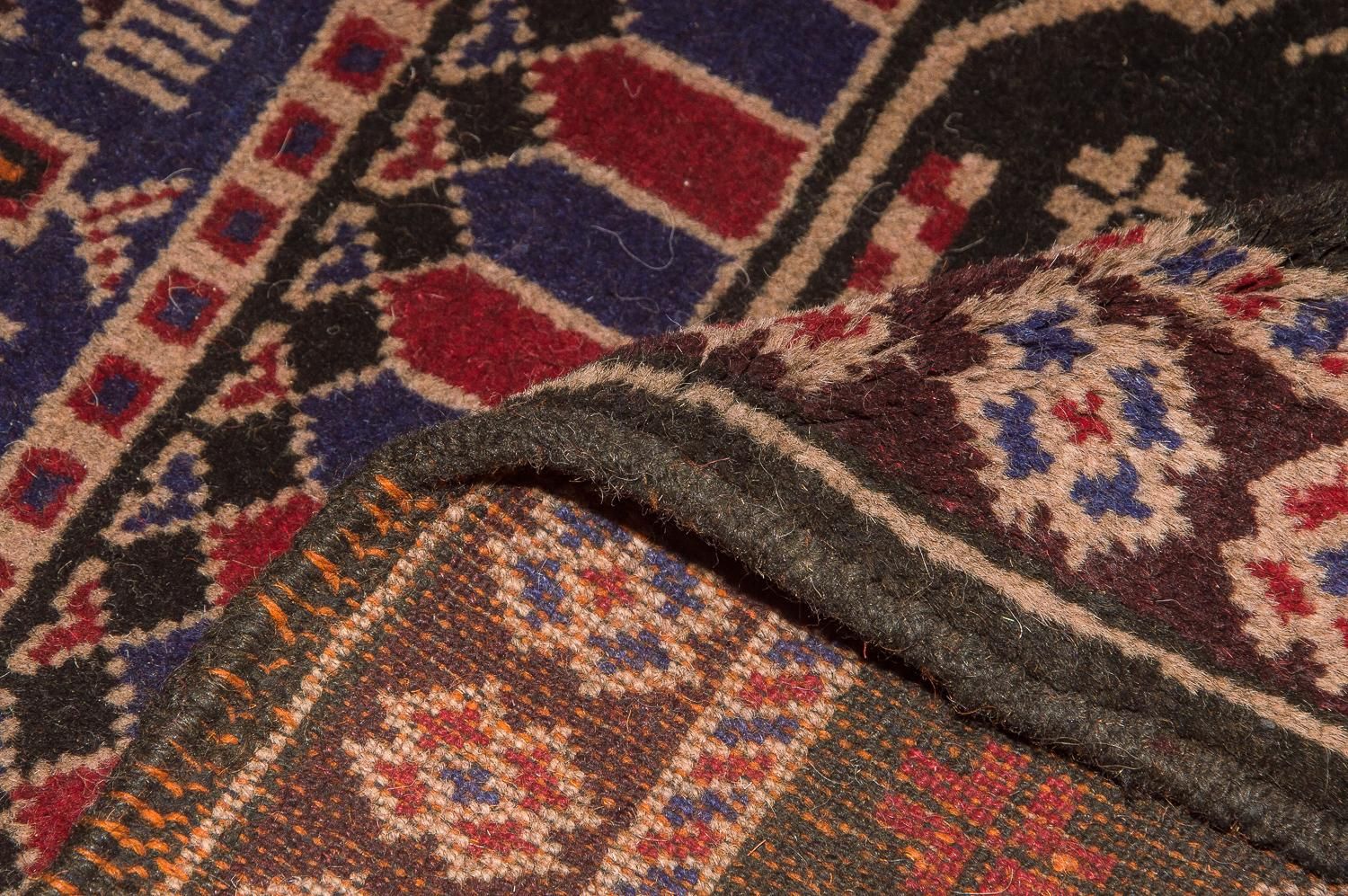 Alfombra Belutsch - 133 x 77 cm - marrón