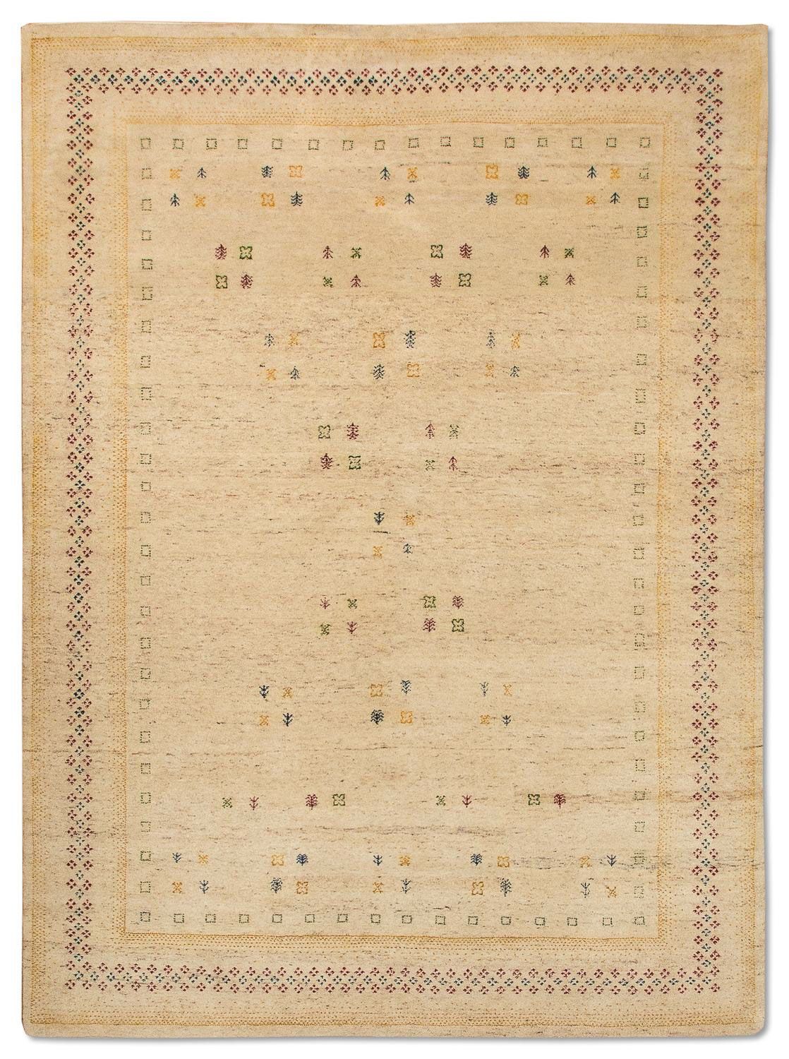 Alfombra Gabbeh - Loribaft Persa - 250 x 200 cm - beige
