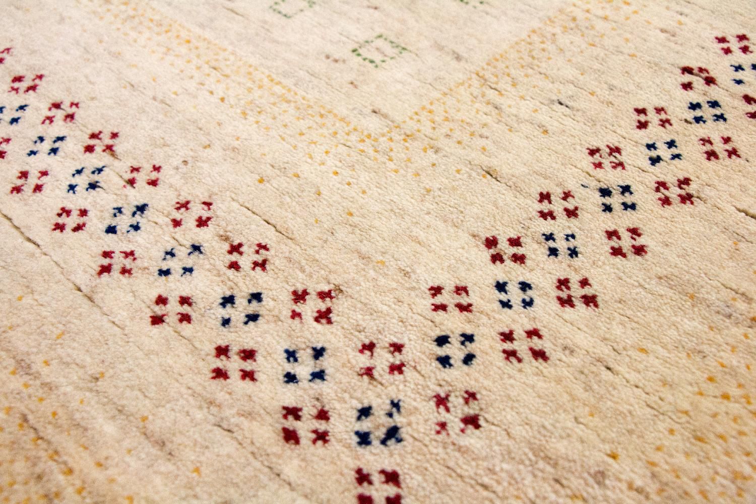 Alfombra Gabbeh - Loribaft Persa - 250 x 200 cm - beige