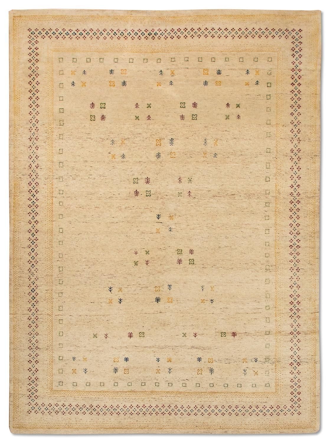 Alfombra Gabbeh - Loribaft Persa - 400 x 300 cm - beige