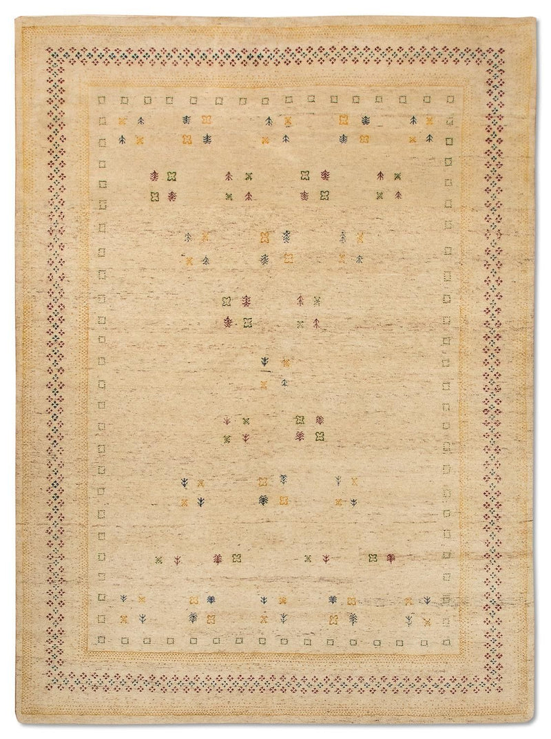 Alfombra Gabbeh - Loribaft Persa - 400 x 300 cm - beige