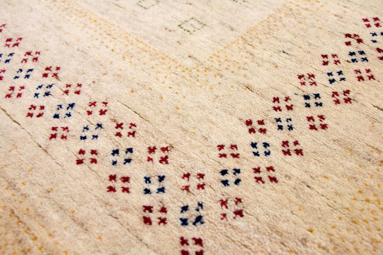 Alfombra Gabbeh - Loribaft Persa - 400 x 300 cm - beige