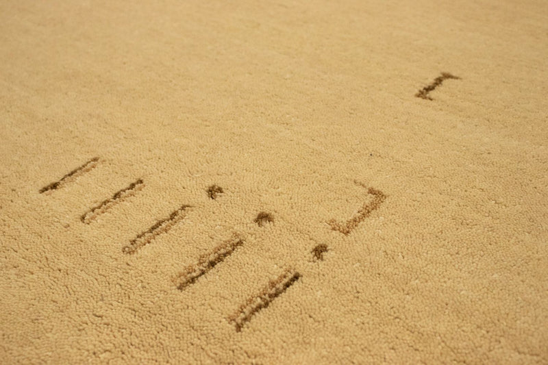 Alfombra de pasillo Alfombra Gabbeh - Indus - 400 x 80 cm - beige