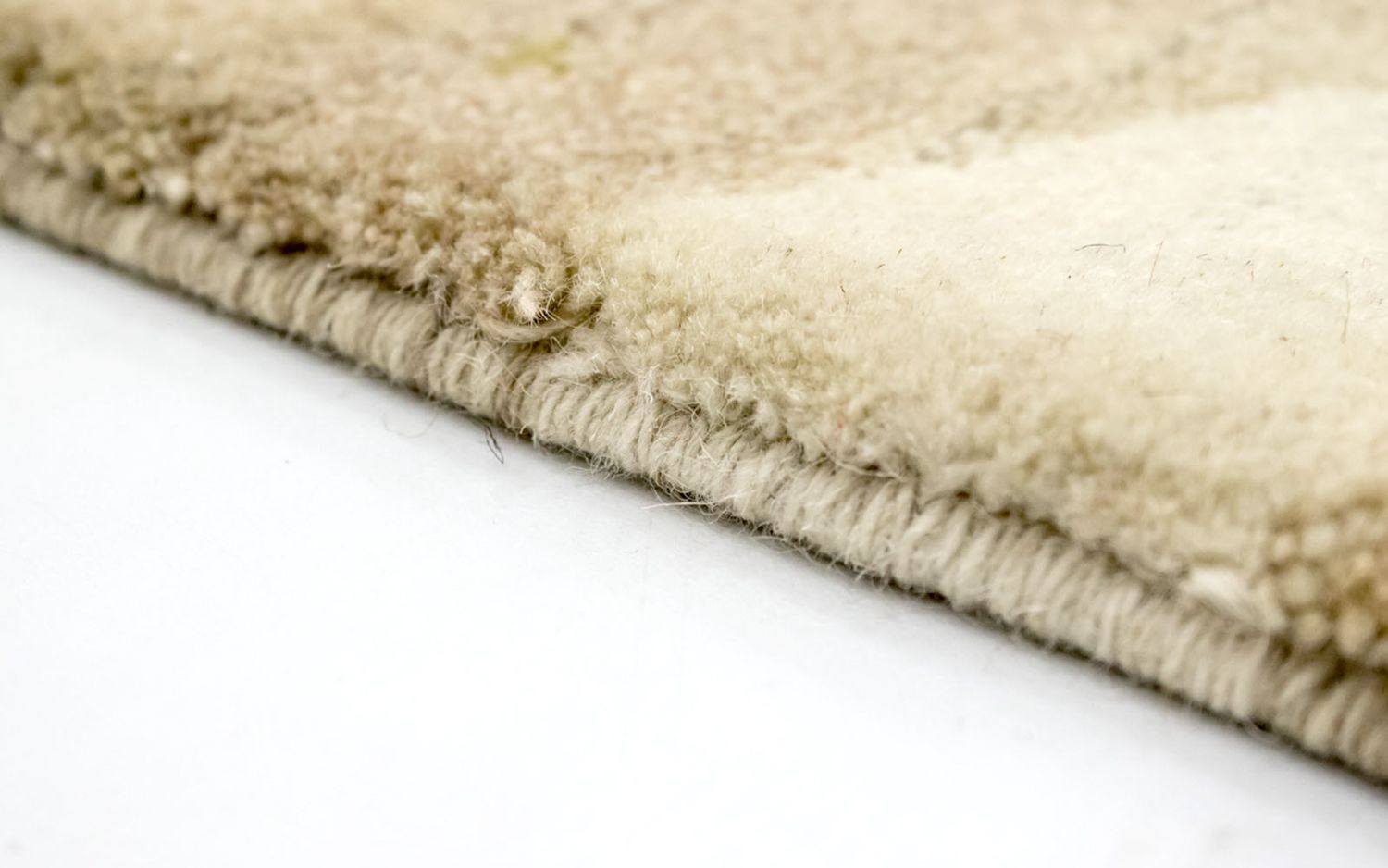 Alfombra de pasillo Alfombra Gabbeh - Indus - 240 x 80 cm - beige