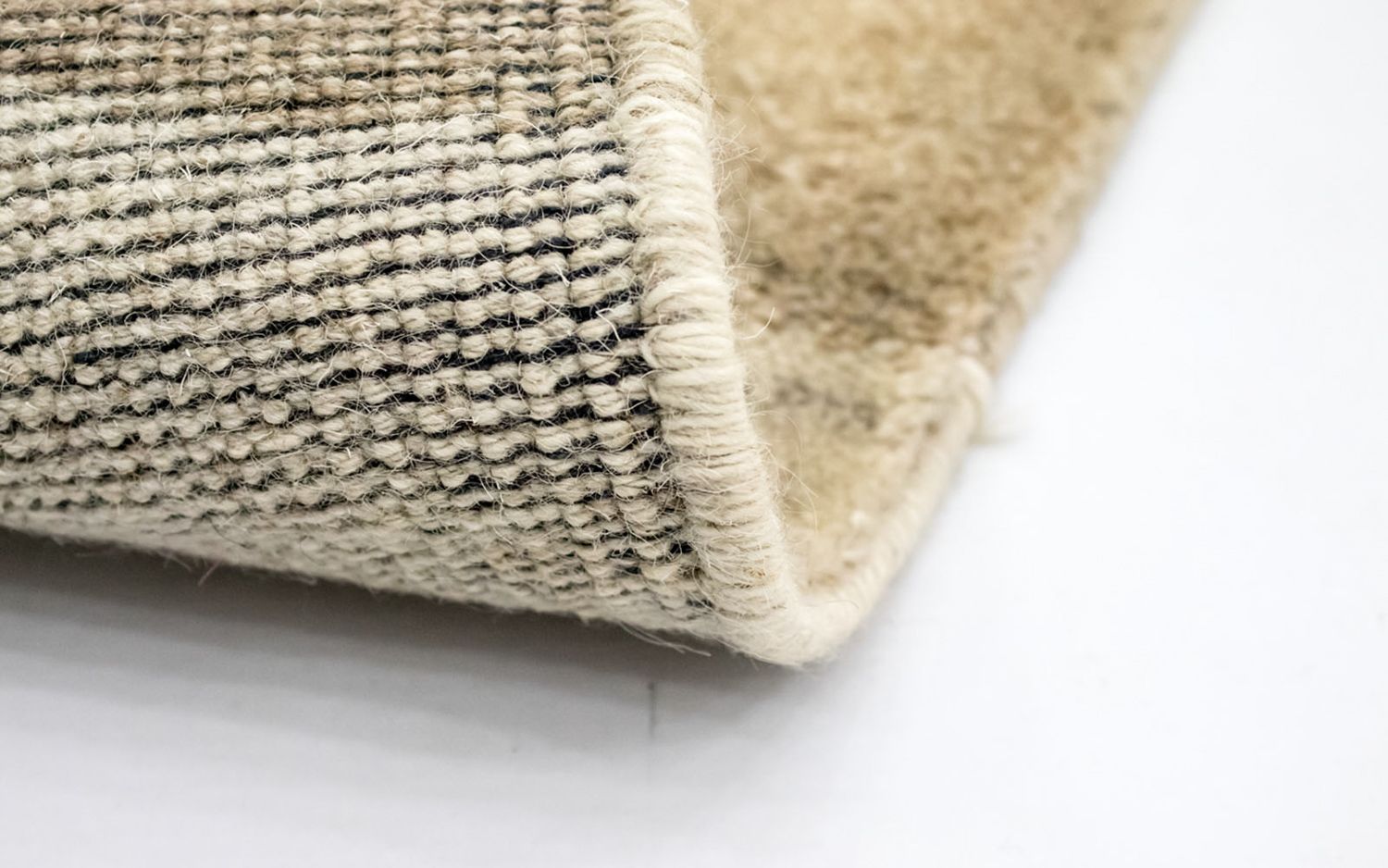 Alfombra de pasillo Alfombra Gabbeh - Indus - 240 x 80 cm - beige