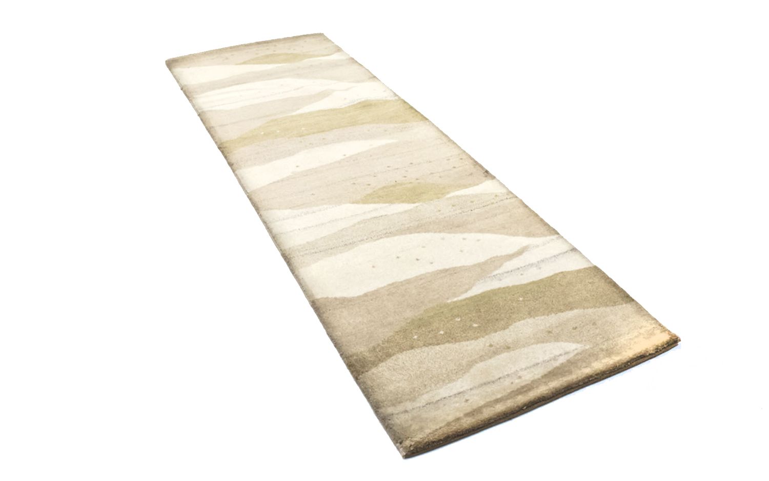 Alfombra de pasillo Alfombra Gabbeh - Indus - 240 x 80 cm - beige