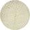 Alfombra de Nepal redondo  - 150 x 150 cm - beige