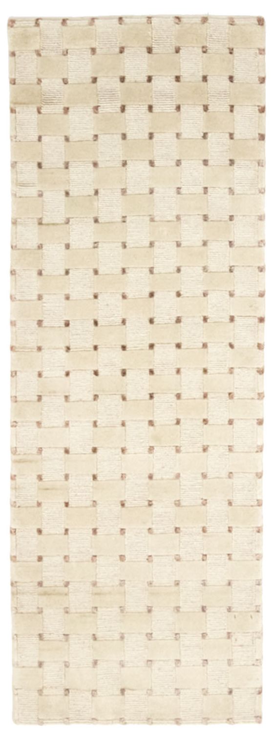 Alfombra de pasillo Alfombra de Nepal - 200 x 70 cm - beige