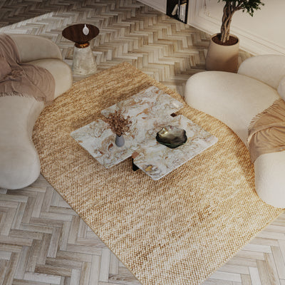 Alfombra de lana - Bola de fieltro - Mosaik - redondo